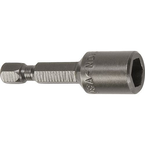 Nutsetter For Metric Sheet Metal Screws, 8 mm Tip, 1/4" Drive, 44.5 mm L, Magnetic Equipment World