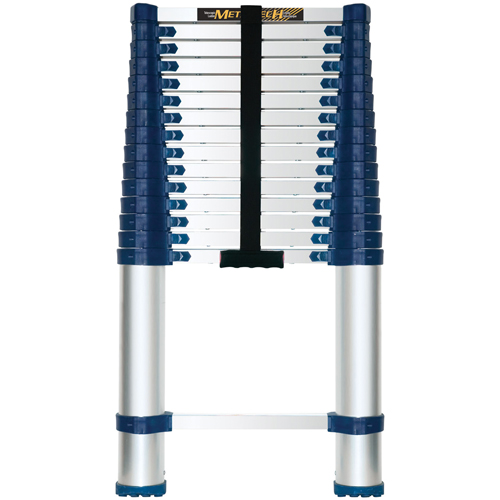 Telescopic Ladder, 3' - 15.5', Aluminum, 250 lbs. Capacity, Type 1 Equipment World