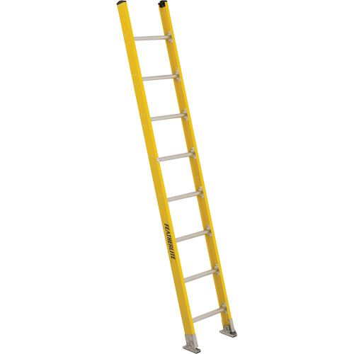 Industrial Extra Heavy-Duty Straight Ladders (5600 Series), 8', Fibreglass, 375 lbs., CSA Grade 1AA Equipment World