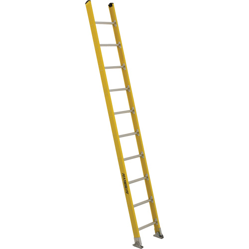 Industrial Extra Heavy-Duty Straight Ladders (5600 Series), 10', Fibreglass, 375 lbs., CSA Grade 1AA Equipment World