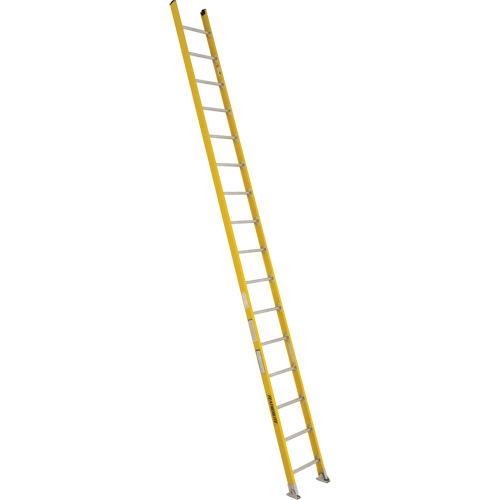 Industrial Extra Heavy-Duty Straight Ladders (5600 Series), 16', Fibreglass, 375 lbs., CSA Grade 1AA Equipment World