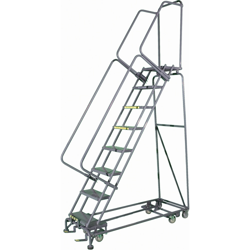 All Directional Ladders, 10 Steps, 24" Step Width, 100" Platform Height, Steel Equipment World