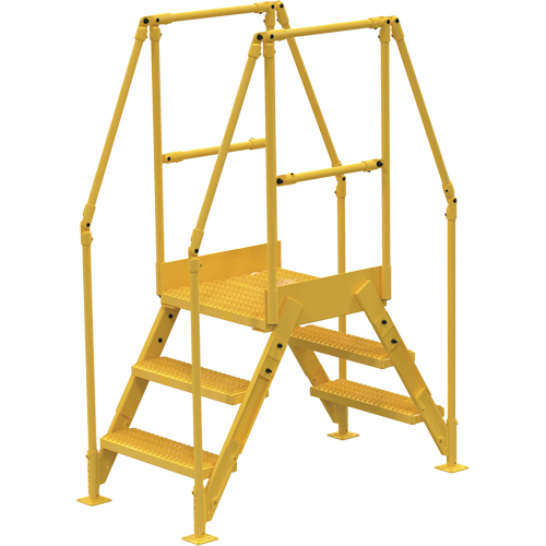 Crossover Ladder, 66-1/2" Overall Span, 30" H x 36" D, 24" Step Width Equipment World