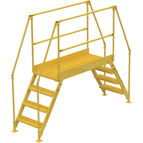 Crossover Ladder, 103" Overall Span, 40" H x 60" D, 24" Step Width Equipment World