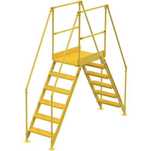 Crossover Ladder, 104" Overall Span, 60" H x 36" D, 24" Step Width Equipment World