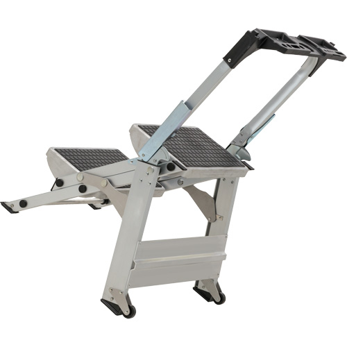 Tilt & Roll Step Stool Ladder, 2 Steps, 23" x 21" x 34.50" High Equipment World