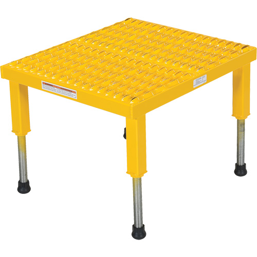 Plate-forme ajustable Step-Mate, 1 marche(s), 23-1/2" la x 19-9/16" lo x 16-1/2" h, Capacit&eacute; 500 lb Equipment World