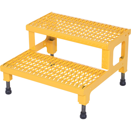 Adjustable Step-Mate Stand, 2 Step(s), 23-13/16" W x 22-7/8" L x 15-1/4" H, 500 lbs. Capacity Equipment World
