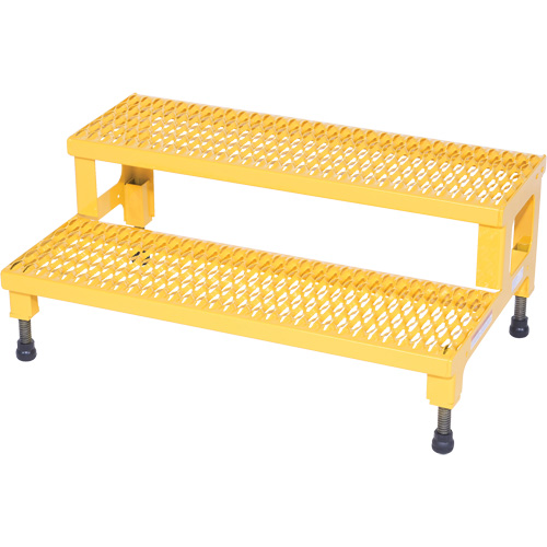 Adjustable Step-Mate Stand, 2 Step(s), 36-3/16" W x 22-7/8" L x 15-1/4" H, 500 lbs. Capacity Equipment World