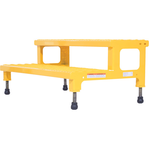 Adjustable Step-Mate Stand, 2 Step(s), 36-3/16" W x 22-7/8" L x 15-1/4" H, 500 lbs. Capacity Equipment World