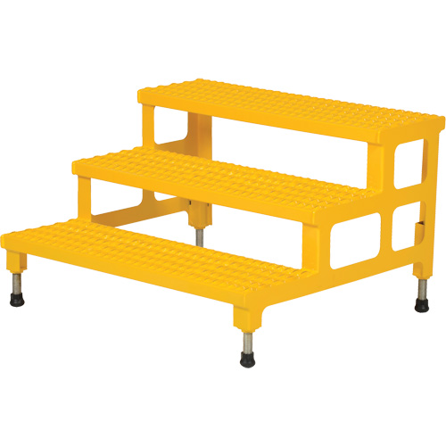 Adjustable Step-Mate Stand, 3 Step(s), 36-3/16" W x 33-7/8" L x 22-1/4" H, 500 lbs. Capacity Equipment World