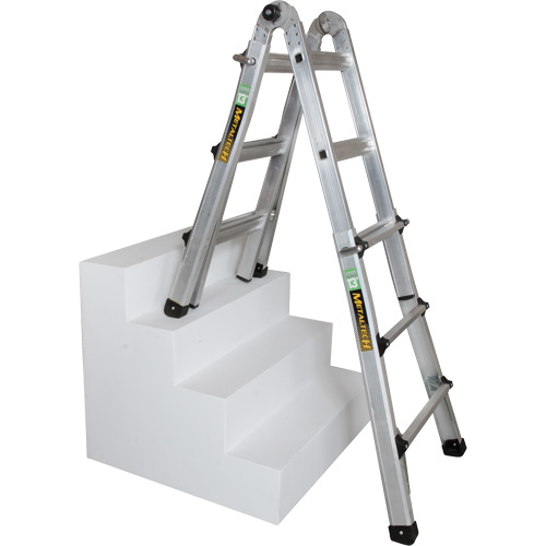 Telescoping Multi-Position Ladder, 2.916' - 9.75', Aluminum, 300 lbs., CSA Grade 1A Equipment World