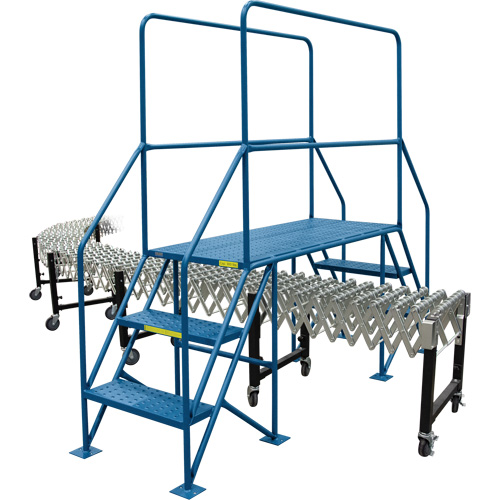 Crossover Ladder, 35-1/2" Overall Span, 31-1/2" H x 22" D, 22" Step Width Equipment World