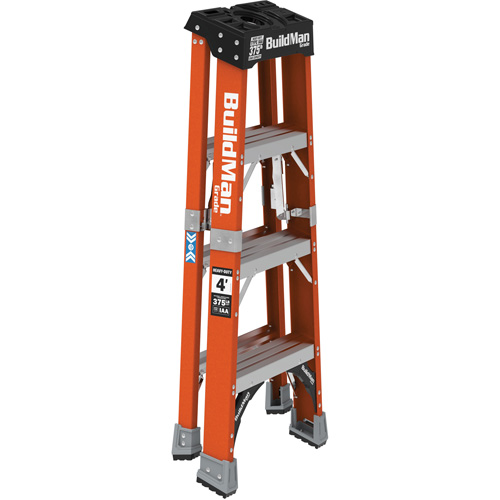 Step Ladder, 4', Fibreglass, 375 lbs. Capacity, Type 1AA Equipment World