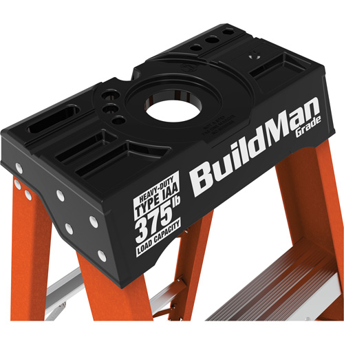 Step Ladder, 6', Fibreglass, 375 lbs. Capacity, Type 1AA Equipment World