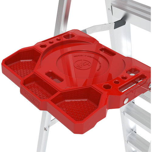 Step Ladder with Paint Tray, 6', Aluminum, 200 lbs. Capacity, Type 3 Equipment World