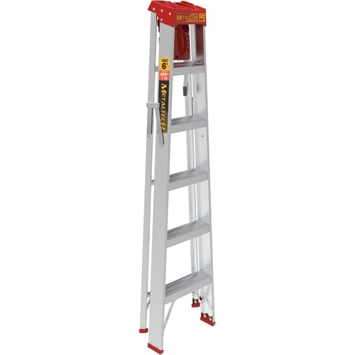 Step Ladder with Paint Tray, 6', Aluminum, 200 lbs. Capacity, Type 3 Equipment World