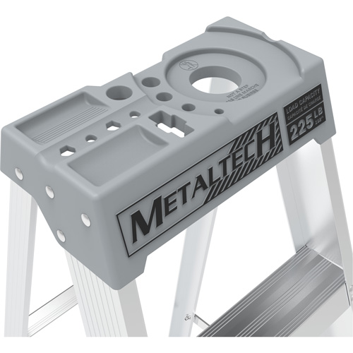 Step Ladder, 8', Aluminum, 225 lbs. Capacity, Type 2 Equipment World