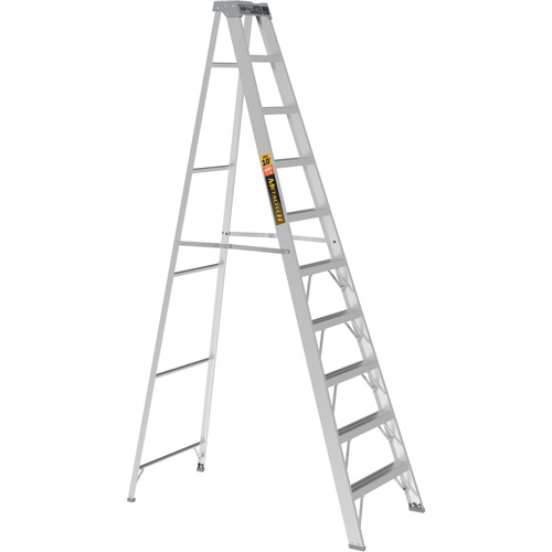 Step Ladder, 10', Aluminum, 225 lbs. Capacity, Type 2 Equipment World