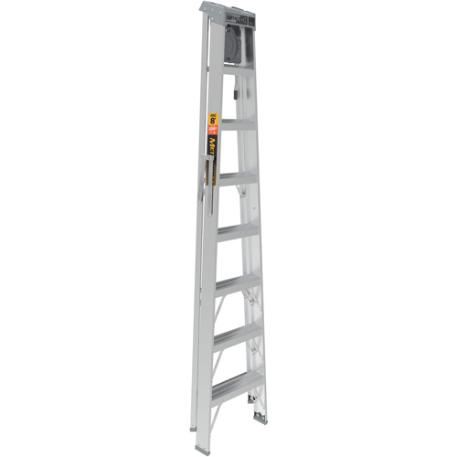 Step Ladder with Paint Tray, 8', Aluminum, 225 lbs. Capacity, Type 2 Equipment World