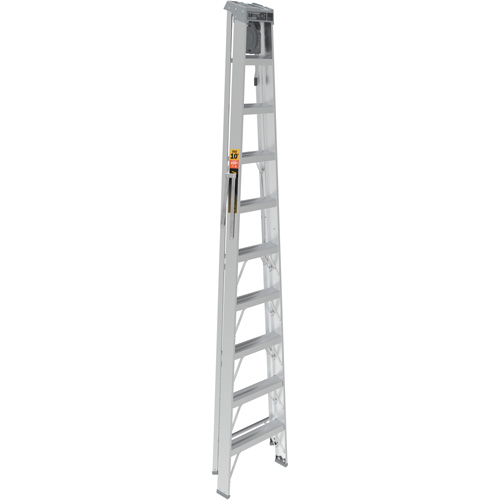 Step Ladder with Paint Tray, 10', Aluminum, 225 lbs. Capacity, Type 2 Equipment World