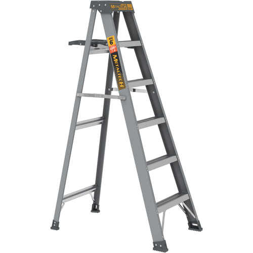 Step Ladder with Paint Tray, 6', Fibreglass, 225 lbs. Capacity, Type 2 Equipment World