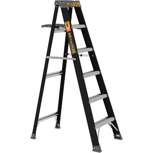 Step Ladder with Paint Tray, 6', Fibreglass, 250 lbs. Capacity, Type 1 Equipment World