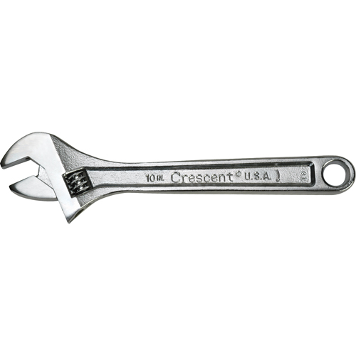 Crescent Adjustable Wrenches, 6" L, 15/16" Max Width, Chrome Equipment World