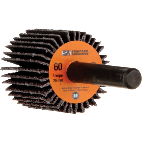 Meule &agrave; lamelles Standard Abrasives, Oxyde d'aluminium, Grain 60, 1" x 1" x 1/4" Equipment World