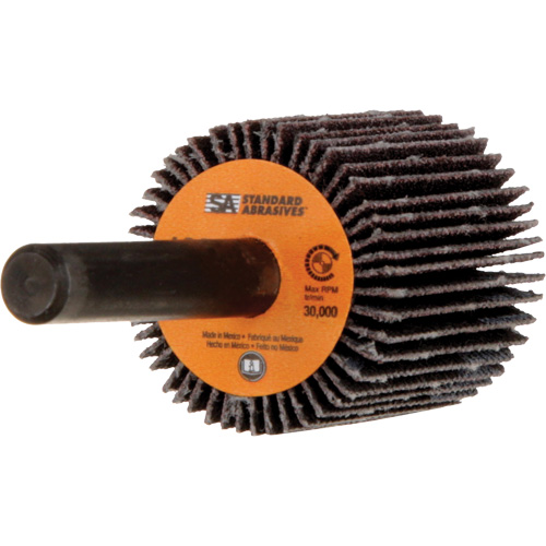 Standard Abrasives Flap Wheel, Aluminum Oxide, 120 Grit, 1" x 1" x 1/4" Equipment World