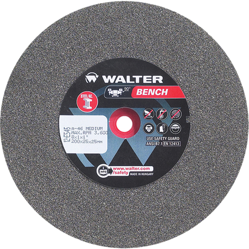 Bench Grinding Wheels, 8" x 1", 1" Arbor, 1 Equipment World