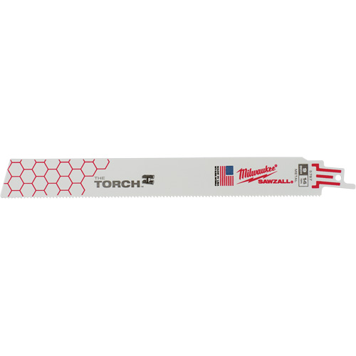The Torch Sawzall&reg; Blade, Bi-Metal, 14 TPI, 9" L x 1" W Equipment World