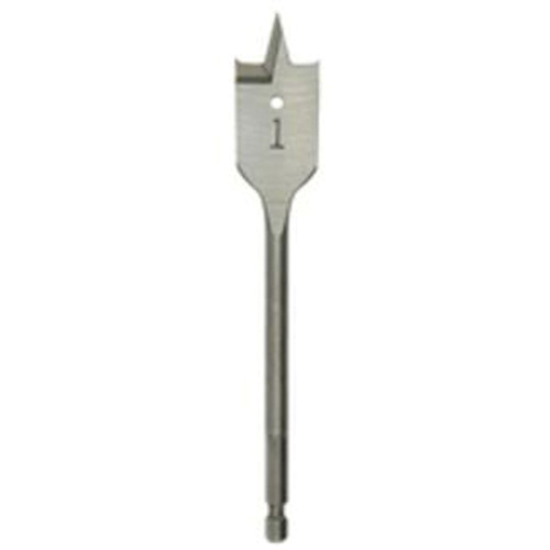 Flat Boring Bit, 7/16" Diameter, 1/4" Hex Shank, 6" Length Equipment World