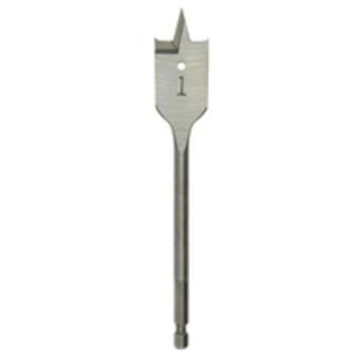 Flat Boring Bit, 13/16" Diameter, 1/4" Hex Shank, 6" Length Equipment World