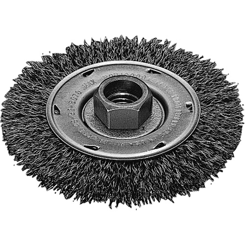 Twist Know Wire Wheel, 4" Dia., 0.02" Fill, 5/8"-11 Arbor, Stainless Steel Equipment World