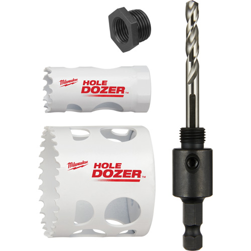 Hole Dozer Door Lock Hole Saw Kit, 4 Pieces Equipment World