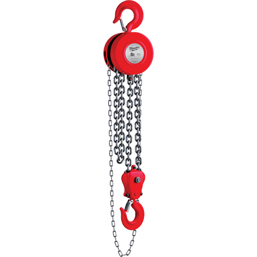 Chain Hoist, 8' Lift, 11023 lbs. (5 tons) Capacity Equipment World