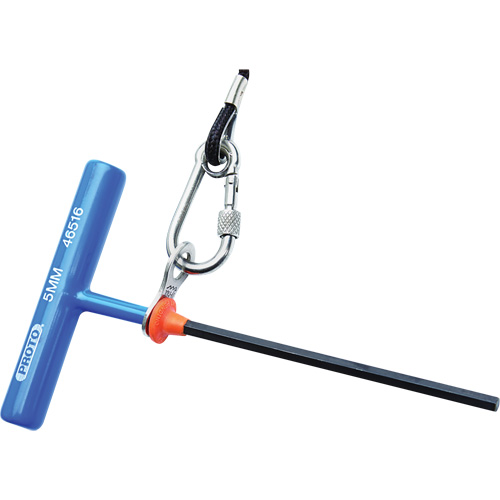 Hex Key - Metric, Hex End, 2.5 mm x 6" L, T Handle Equipment World