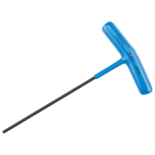Hex Key - Metric, Hex End, 3 mm x 6" L, T Handle Equipment World