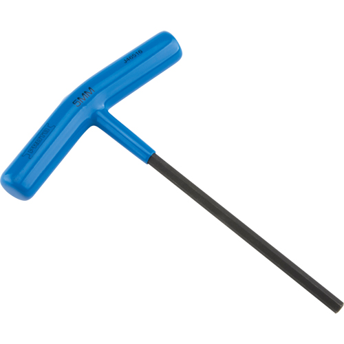 Hex Key - Metric, Hex End, 5 mm x 6" L, T Handle Equipment World