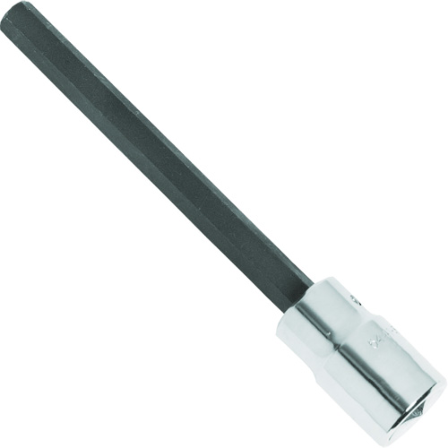 Extra-Long Bit Socket, Hex, 1/4" x 4-5/8" L, 1/2" Square Drive Drive Equipment World