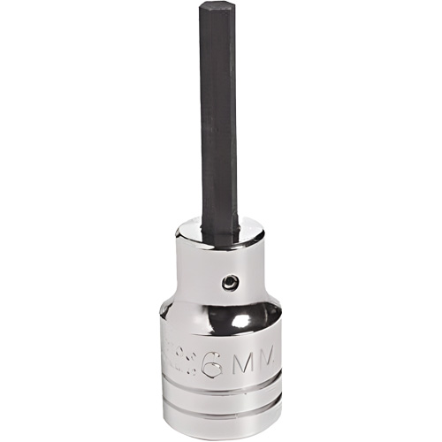 Socket Bit, Hex, 18 mm x 4" L, 1/2" Drive Equipment World