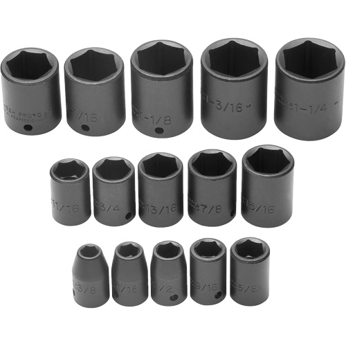 Socket Set, 6 Pcs, Impact, 1/2" Drive Size Equipment World