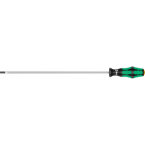 Slotted Screwdriver, 1/4" Tip, Round, 15-3/4" L, Plastic Handle Equipment World