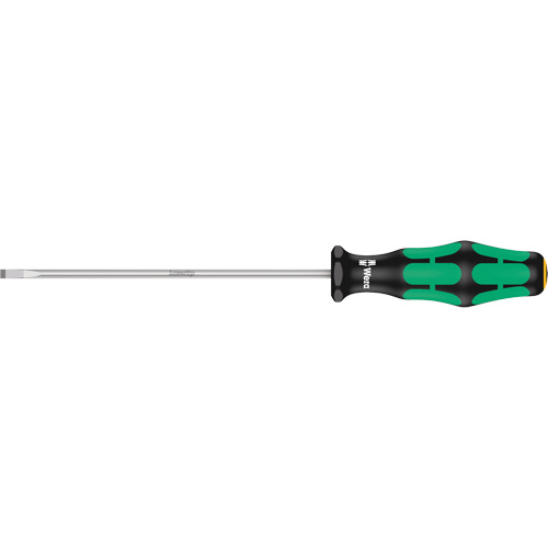 Slotted Screwdriver, 3.5 mm Tip, Round, 8-1/8" L, Plastic Handle Equipment World