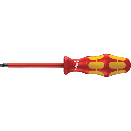 Insulated Square Plus Screwdriver, #2 Tip, Round, 8-1/16" L, Plastic Handle Equipment World