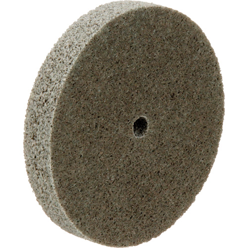 Standard Abrasives Unitized Wheel, 3" x 1/2", 1/4" Arbor, Medium Grit, Aluminum Oxide Equipment World