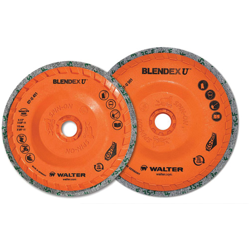 Blendex U Finishing Cup Disc, 4-1/2" Dia., Fine Grit, Silicon Carbide Equipment World