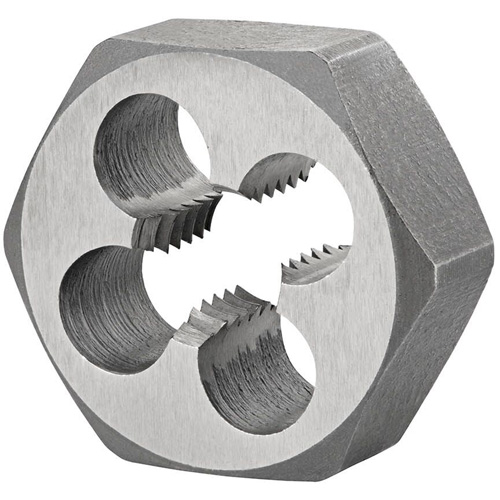 Hexagon Rethreading Bolt Die, 1.3" Dia., M16x2 Thread, High Speed Steel Equipment World