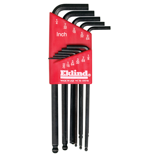 Balldrive Hex Key, Hex End, 7/64" x 3.56" L, L Shape Equipment World